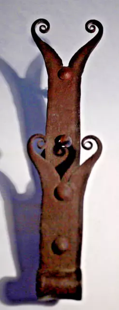 Wonderful Large French 18th-19th Century Antique Wrought Iron Shutter Hinge