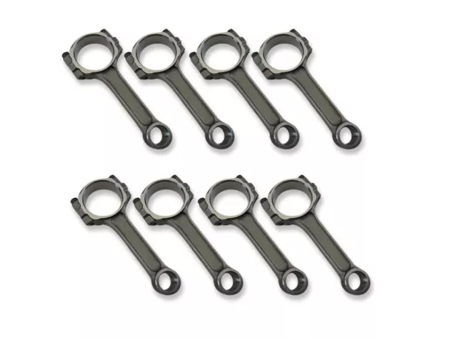 Chevy 350 I-Beam 5140 Connecting Rod Set of 8 5.7" Press Fit E46001