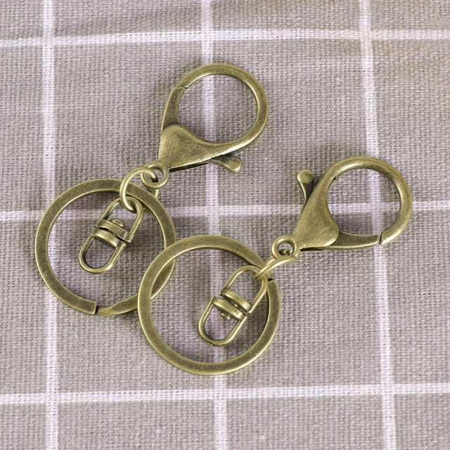 Swivel Verschlüsse Legierung Gold Lanyards Schlüssel Ring Schleife