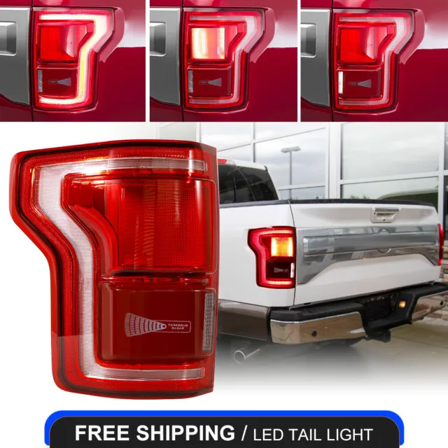 For Ford F150 2015 2016 2017 Left Driver Side LED Tail Light Brake W/Blind Spot