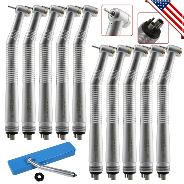 10pcs Turbine Dental High Speed Handpiece Push Button Standard Head 4 Hole D'o