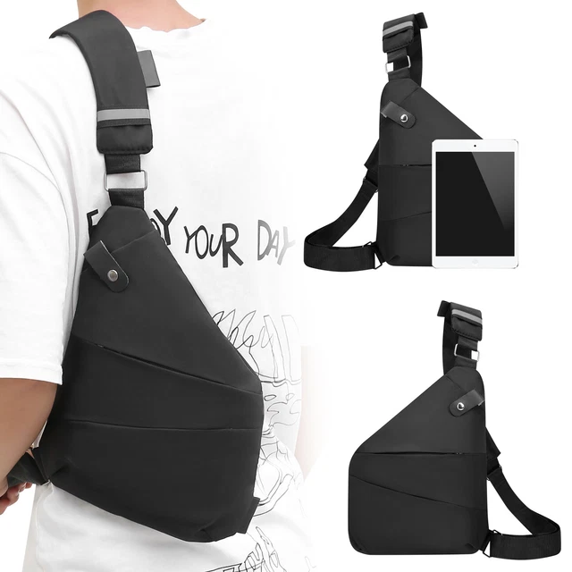 Men Sling Chest Bag Anti Theft Messenger Pack Crossbody Shoulder Pocket Backpack