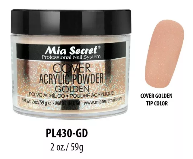 Mia Secret Professional Nail Cover GOLDEN Acrylic Powder - Choose Size