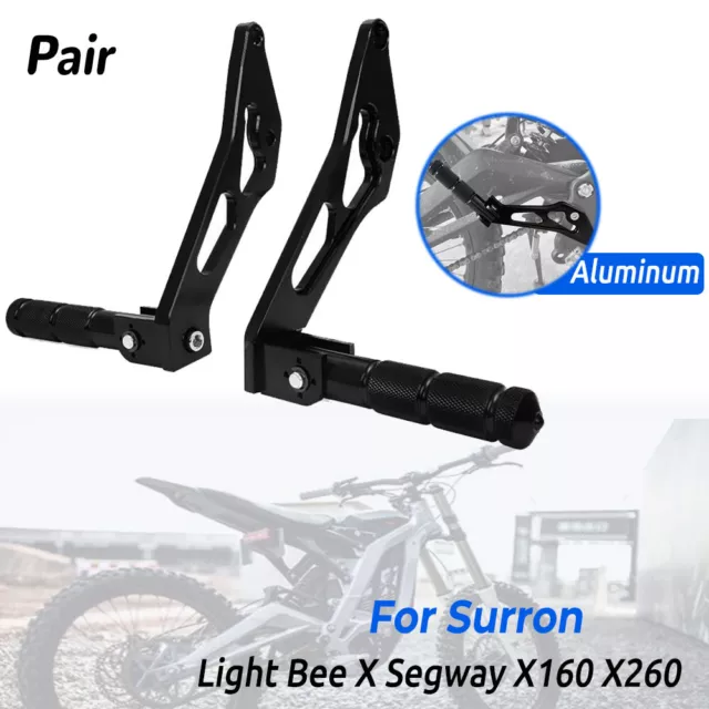 Passenger Foot Peg Extensions For Surron For Segway X160 X260 Motocross Bike Dirt Bike Off-Road Accessories Extended Bracket CNC