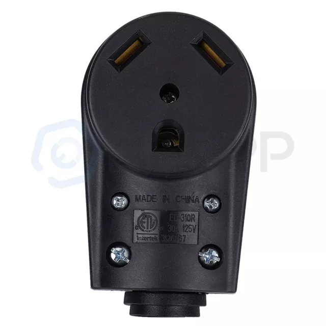 ✅30 Amp RV Female Plug Replacement Receptacle Plug Ergonomic Grip Handle New