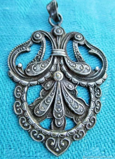 Broche ancienne Chardon en étain strass Art Nouveau Angleterre Antique brooch Ch