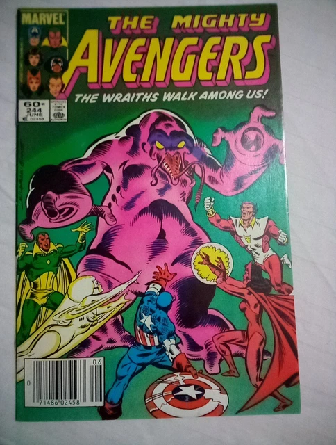 Vintage The Mighty Avengers # 244 ( 1984, Marvel Comics MCU) High Grade +