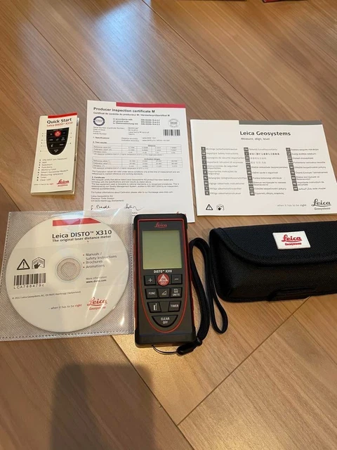 Leica Disto X310 Laser Distance Measure Meter Black Red Used Japan