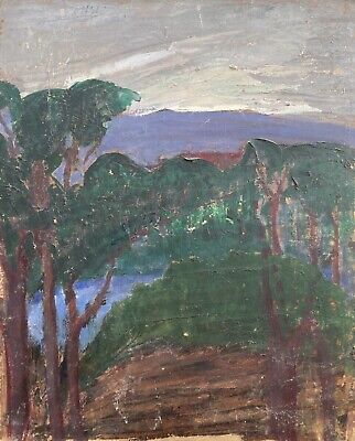 Bloch Sconosciuto Espressionista Paesaggio E Natura Morta Stoll Bloch Autografato 