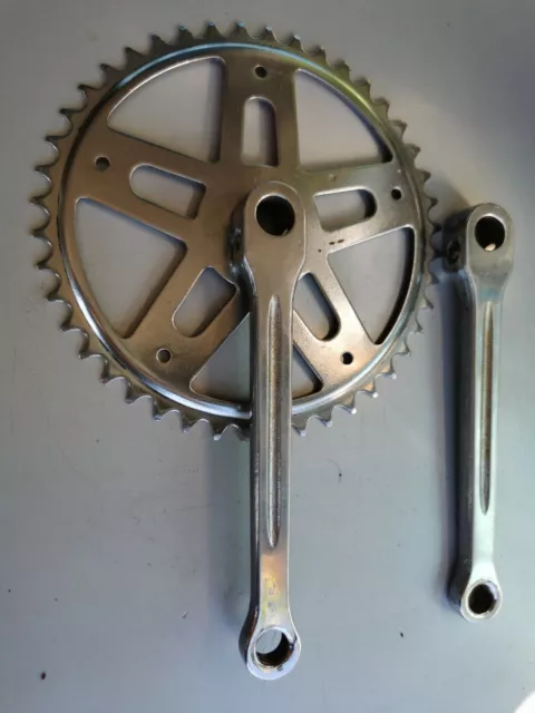 Pedalier Velo Course Vintage Road Racing Bicycle Crankset Old Bike