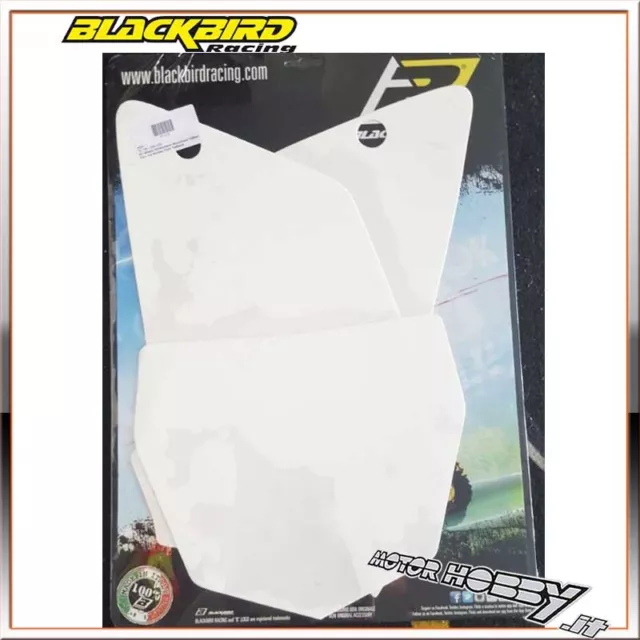 Blackbird Kit Adesivi Portanumero Yamaha Yz 125-250 02-14 Ufo Restyling Bianco