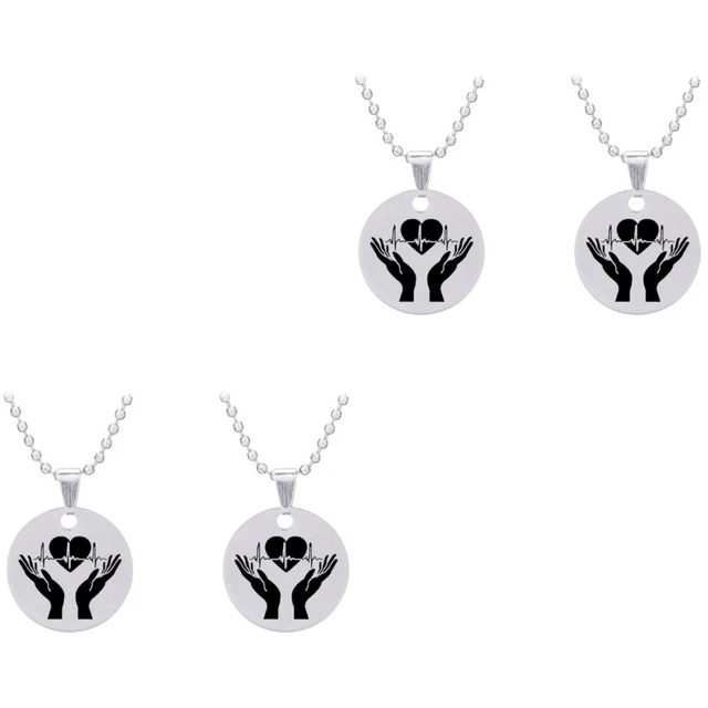 4 Pcs Collier Porte-clés Cadeaux D'allaitement Cadeaux De Couples Se Soucier