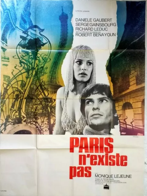 Affiche cinéma  PARIS N'EXISTE PAS - 120 x 160 cm