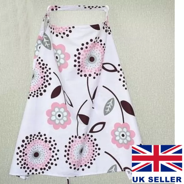 Chal poncho de algodón floral de algodón para lactancia materna