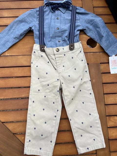 Carters baby boy 18 months set Sail Boats Special Occasion