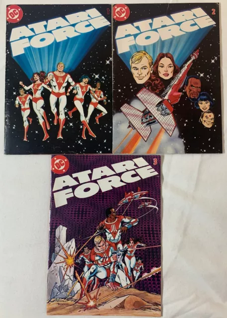 1982 Atari/DC ATARI FORCE mini comics # 1 2 3 ~ lower grade