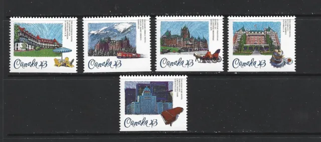 Canada - 1993 Historic Cpr Hotels - Scott 1467 To 1471 - Mnh