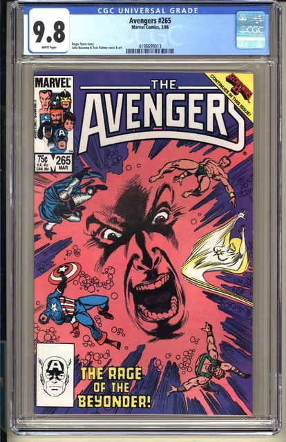 Avengers #265  CGC 9.8 WP NM/MT  Marvel Comics 1986 Captain America Hercules v1