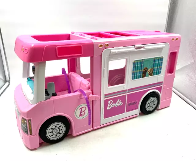 Barbie 3-in-1 Dream Camper Van Transforms Into Boat and Truck Pink T2750 Bulk J