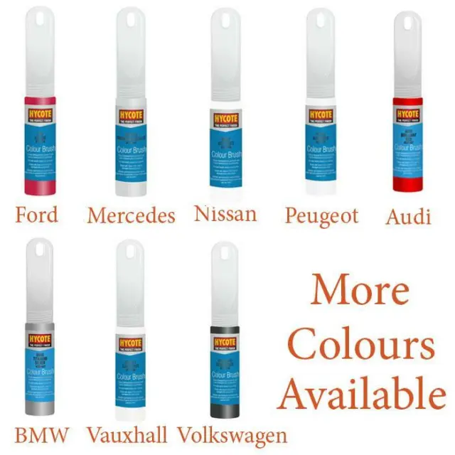 Hycote Colour Brush Car Touch Up Paint Pen Bmw Ford Mercedes Vauxhall Audi
