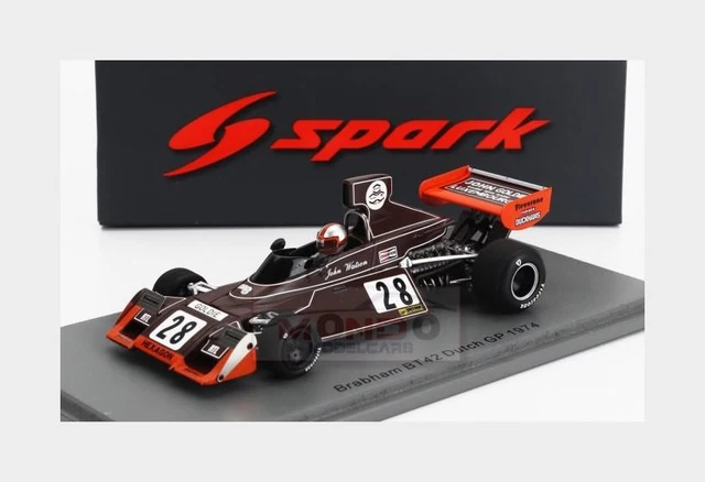 Miniature F1 Spark 1/43 – Brabham BT44 N°7 Carlos Reutemann – GP Belgique 1974
