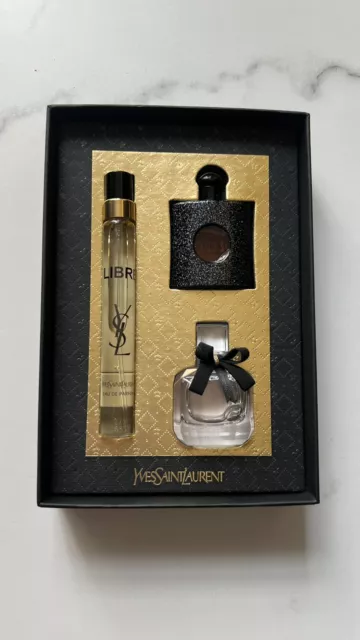 NEW ~ YSL Libre+Black Opium+Mon Paris Eau de Parfum 3PC TRAVEL GIFT SET