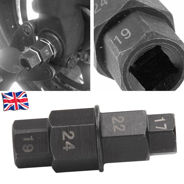 Herramientas Para Taller De Motos Pit Posse Motorcycle Hex Allen Multifunction Front Axle Wheel Spindle Tool 22mm Allen Socket - Foto 6