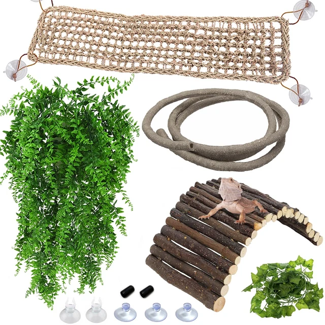 Bearded Dragon Tank Accessories: Reptile Bridge Hammock