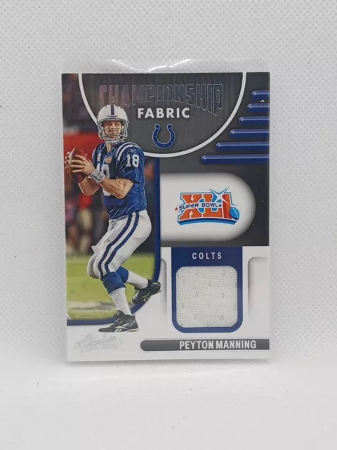 2022 Panini Absolute - Championship Fabric #CF-5 Peyton Manning Player Worn