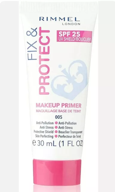 Rimmel Fix & Protect Makeup Primer 30 ml spf25 scudo UV sigillato SPEDIZIONE RAPIDA