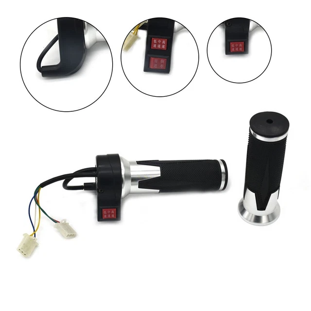 Poignée D'accélérateur Twist 22mm Pour ATV, Quad, Pit Bike - Commande Rotative, Câble Inclus, Ergonomique