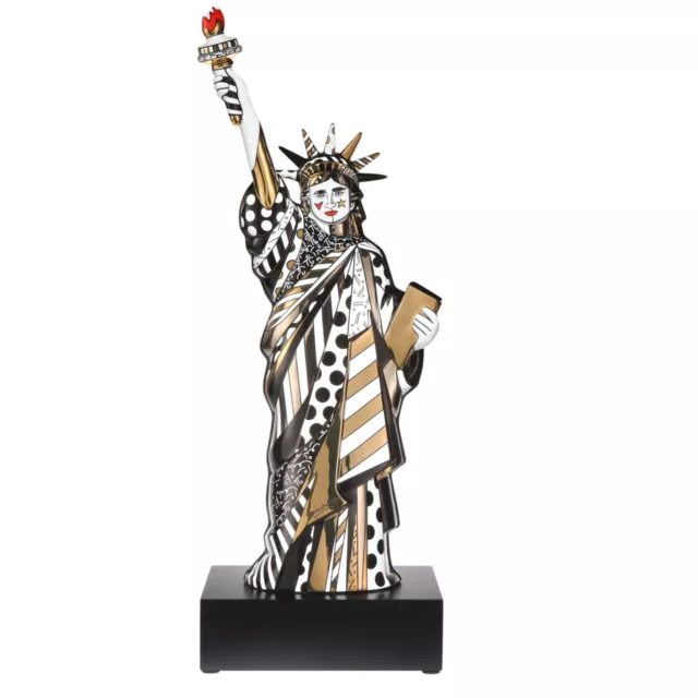 PopArt Figur Romero Britto - Golden Liberty  (Goebel Art-Nr. 66453091)