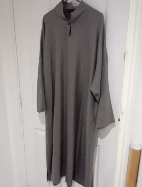 Eskandar Mushroom/Grey Cashmere/Silk  A-line Tunic Dress Size 0 Vvgc