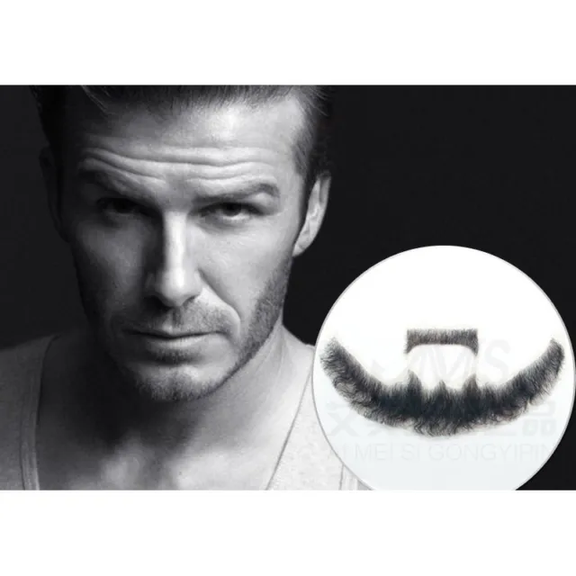 Men's beard  Man Fake Beard 100% Human Hair Simulation Mustache Makeup Drama