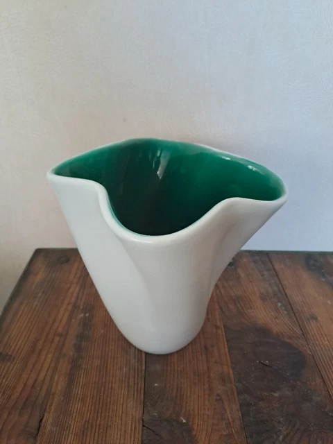 Vase Ceramique Vintage Signe Elchinger Modele Mouchoir Des Annees 1950 1960