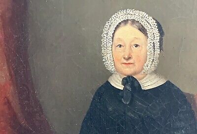 18th or early 19th Century Portrait of a Quaker Woman ~ American School