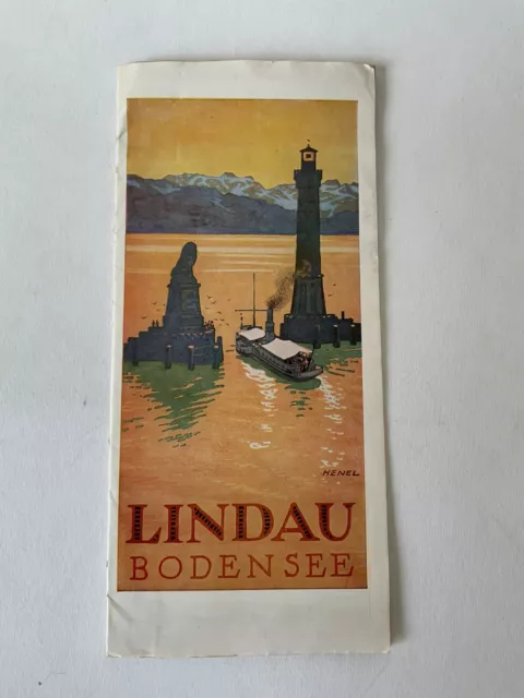 Vintage Reiseprospekt LINDAU BODENSEE, 1930
