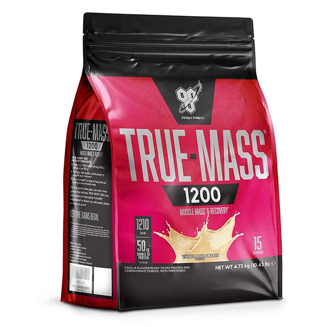 (15,41 EUR/kg) BSN True Mass1200 - 4730 g proteína ganadora de peso varios sabores