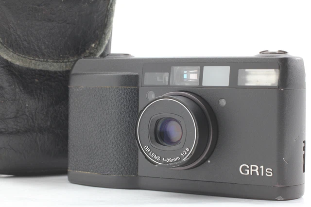 [Exc+5 w/Case] Ricoh GR1s Black Point & shoot 35mm Film Camera From JAPAN