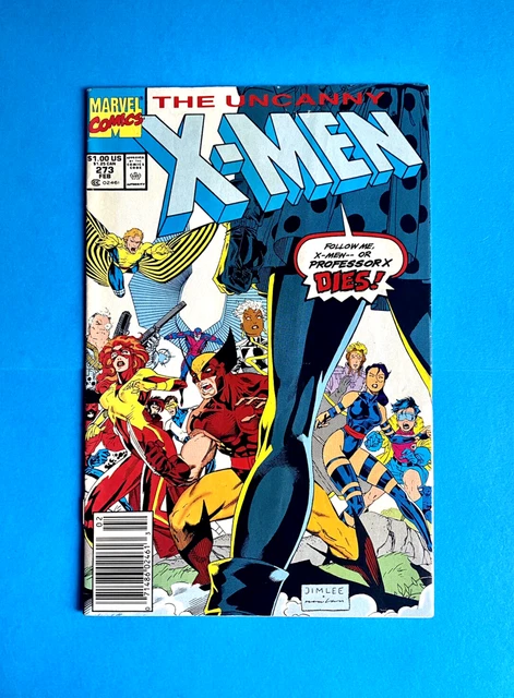 Uncanny X-Men #273 (Vol 1)  Jim Lee  Newsstand  Marvel Comics  Feb 1991  V/G
