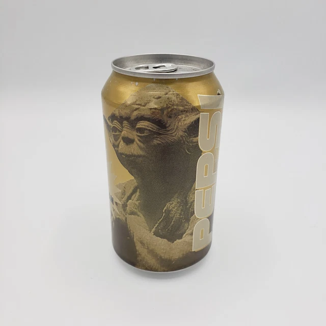 LIMITED EDITION GOLD Yoda Pepsi Can, Star Wars Episode 1 The Phantom