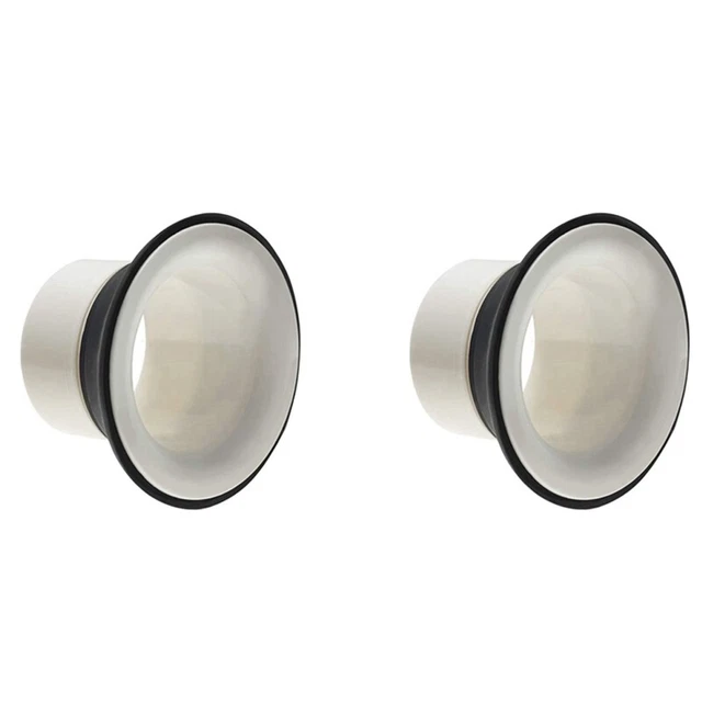 2Xrum Kick Enhancer with Black Port Hole Protector,Mic Hole Drum Head,White O5O3