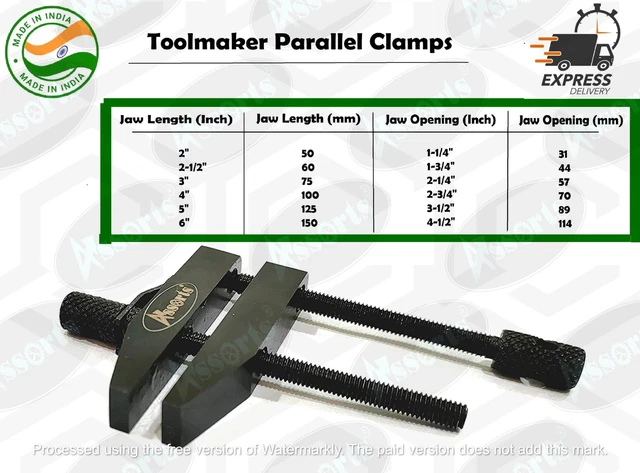Toolmaker Parallel Clamps- Vice Craft Diy Wood Working Tool