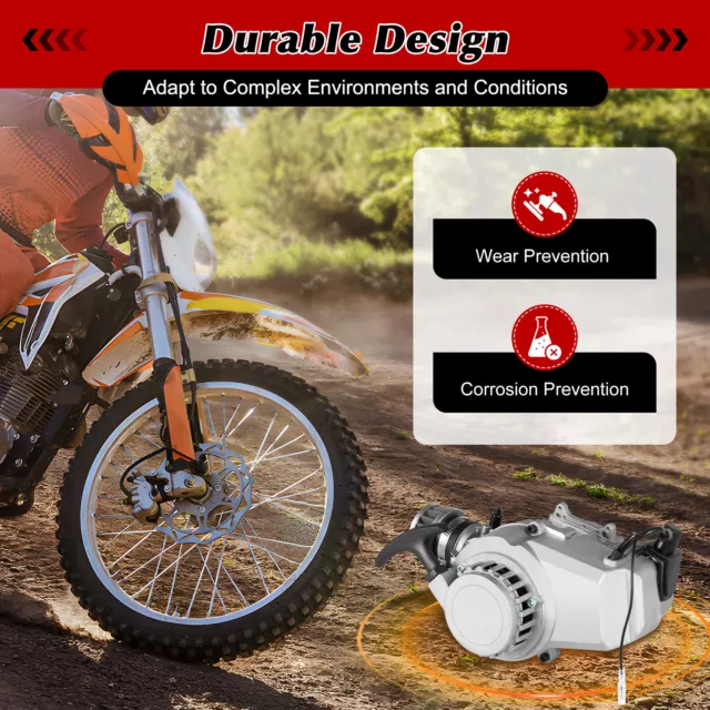 2 Takt 49cc Pull Start Mini Motor Kit & Kraftstofftank Für Pocket Quad Dirt Bike