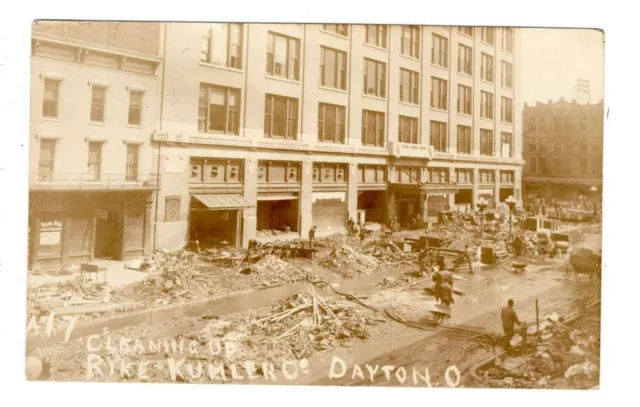 RPPC Cleanup of FLOOD of 1913, Rike Kumbler Company building, Dayton, Ohio, 1913