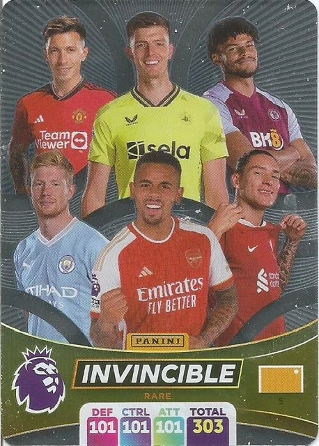 Cartes Panini Premier League 2023/24 Adrenalyn XL - Lot De 44 Cartes + 2 éditions Limitées - Collection Football