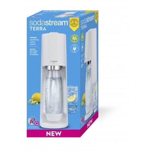 SodaStream Duo Blanc Megapack - Machine à Eau Gazeuse Avec Cylindres Quick Connect Et Bouteilles - Neuf