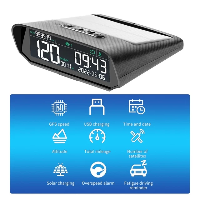 Durevole X100 1 Set Solare USB Veicolo GPS ABS Auto Testa Superiore Box Custodia