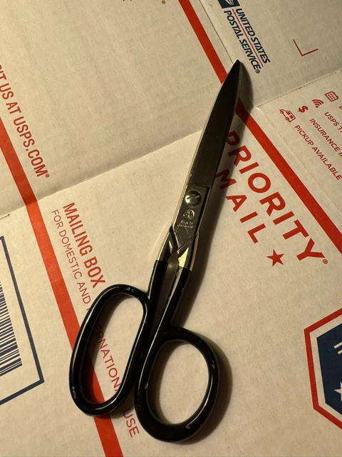 Vintage Rimline Scissors Shears 8"L Black Handles Made in Germany Works Great