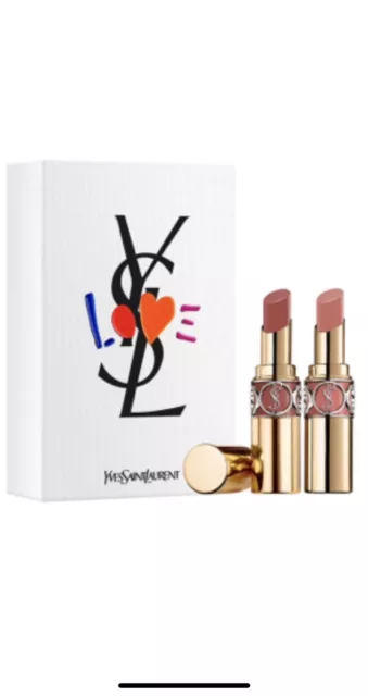 NIB Yves saint Laurent rouge volupte shine Full sz Lipstick Set! $78!!